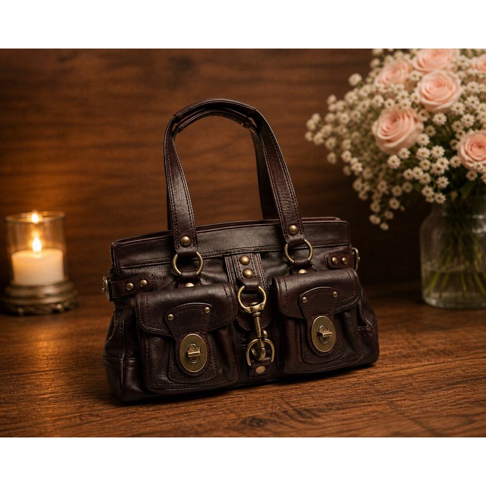 Coach 65th Legacy Mandy Satchel Mahogany